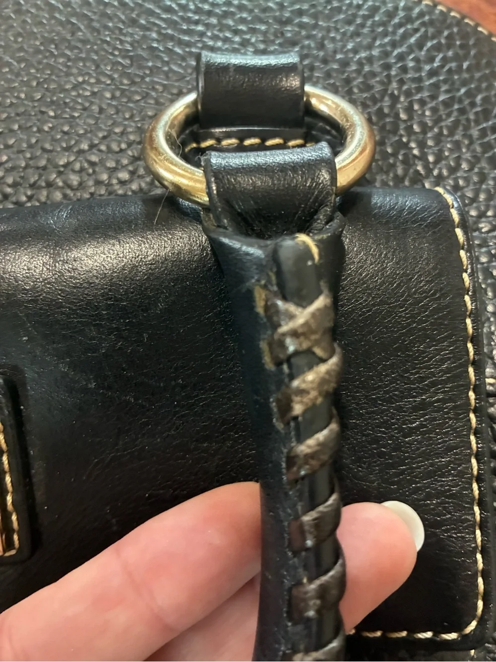 Dooney & Bourke structured pebbled